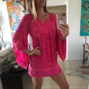 Alice & Trixie pink pool beach dinner mini dress